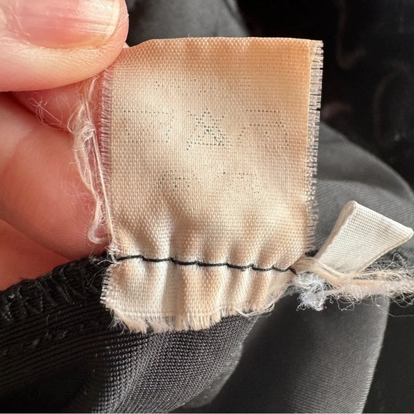 VTG Amnesia Paris Crushed Velvet Jacket Size 2 Black Whimsigoth Fairy Witchy 90s - Picture 13 of 13